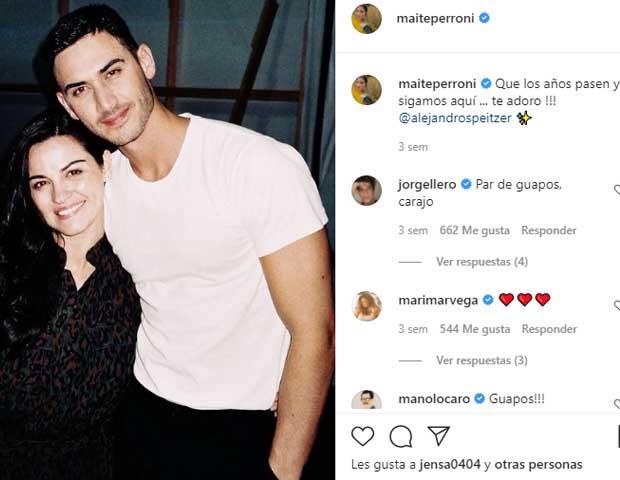 Maite Perroni publicó una foto al lado de Alejandro